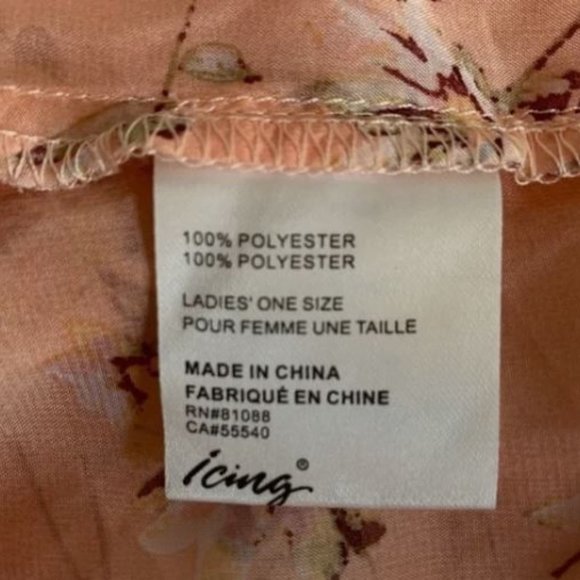 Icing Light Pink Floral Sheer Kimono One Size Cover Up - Picture 6 of 16